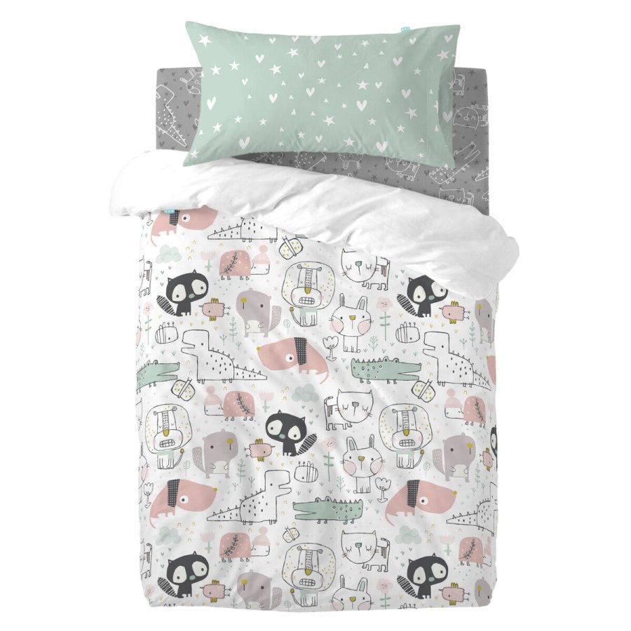 Dynebetrk st HappyFriday Moshi Moshi Best Buddies Multifarvet Vugge til baby 2 Dele #1
