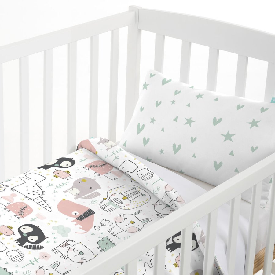 Dynebetrk st HappyFriday Moshi Moshi Best Buddies Multifarvet Vugge til baby 2 Dele #6