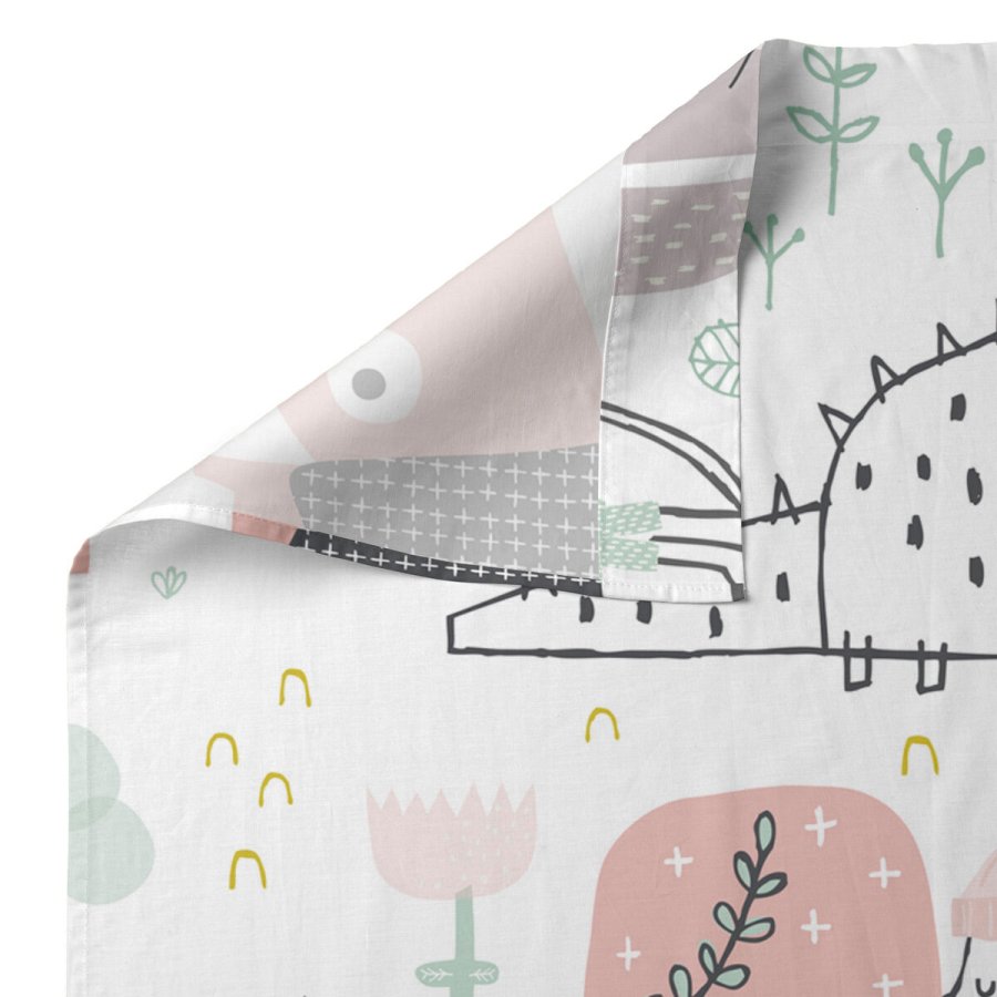 Sengetj st HappyFriday Moshi Moshi Best buddies  Multifarvet Vugge til baby 2 Dele #5