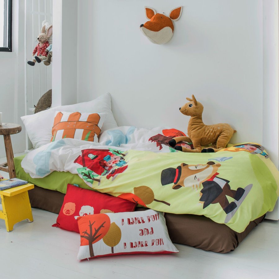Sengetj med lynls HappyFriday MR FOX Multifarvet 28 x 4 x 38 cm #1