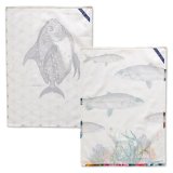 Karklud HappyFriday Fish Multifarvet 70 x 50 cm (2 enheder) #21