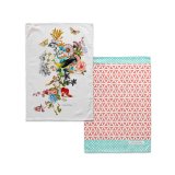 Karklud HappyFriday Floral Branch Multifarvet 70 x 50 cm (2 enheder) #1