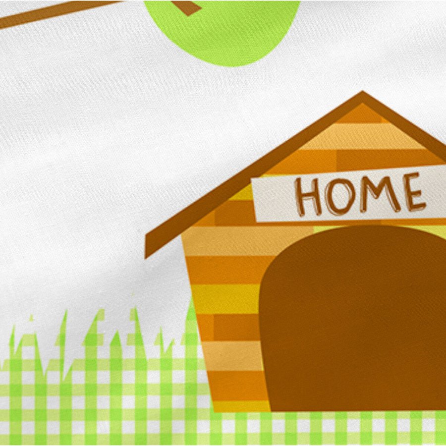 Barnesengbeskytter HappyFriday Mr Fox Dogs Multifarvet 210 x 40 cm #4