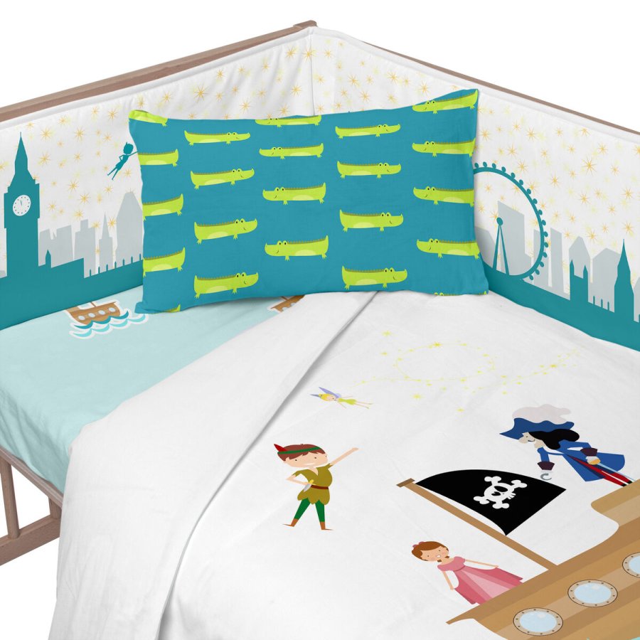 Barnesengbeskytter HappyFriday Mr Fox Flying boy Multifarvet 210 x 40 cm #3