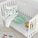 Dynebetrk st HappyFriday Happynois Air Balloon Multifarvet Vugge til baby 2 Dele #11