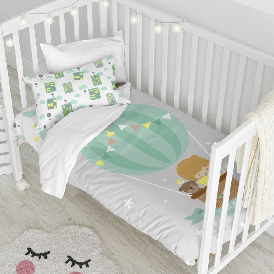 Dynebetrk st HappyFriday Happynois Air Balloon Multifarvet Vugge til baby 2 Dele #11