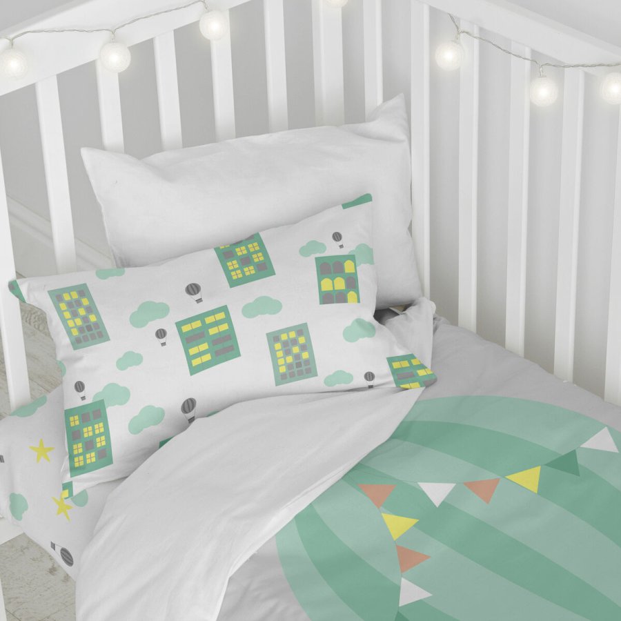 Dynebetrk st HappyFriday Happynois Air Balloon Multifarvet Vugge til baby 2 Dele #21