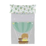 Sengetj st HappyFriday Happynois Air Balloon Multifarvet Seng 105 2 Dele #1
