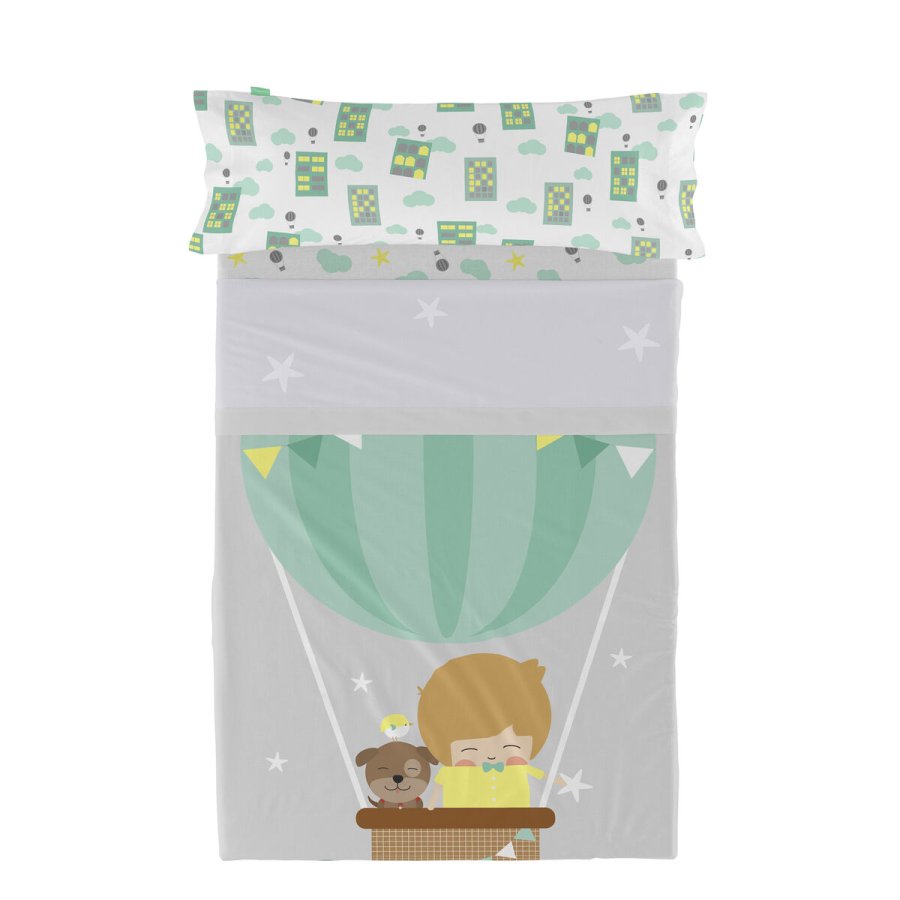 Sengetj st HappyFriday Happynois Air Balloon Multifarvet Seng 105 2 Dele #1