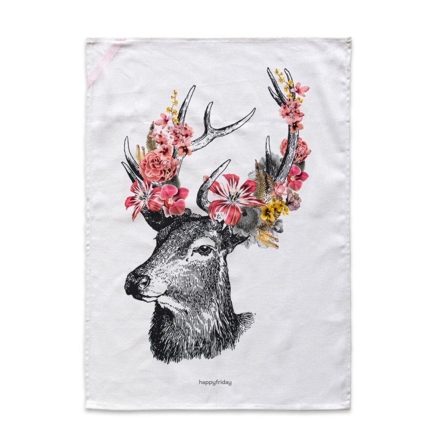 Karklud HappyFriday Reindeer Multifarvet 70 x 50 cm (2 enheder) #16