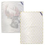 Karklud HappyFriday Reindeer Multifarvet 70 x 50 cm (2 enheder) #26