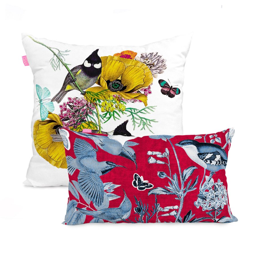 St af pudebetrk HappyFriday Birds of paradise Multifarvet 2 Dele #1