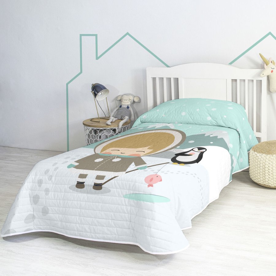 Sengetppe (vattppe) HappyFriday Happynois Multifarvet 180 x 260 cm Eskimo #4
