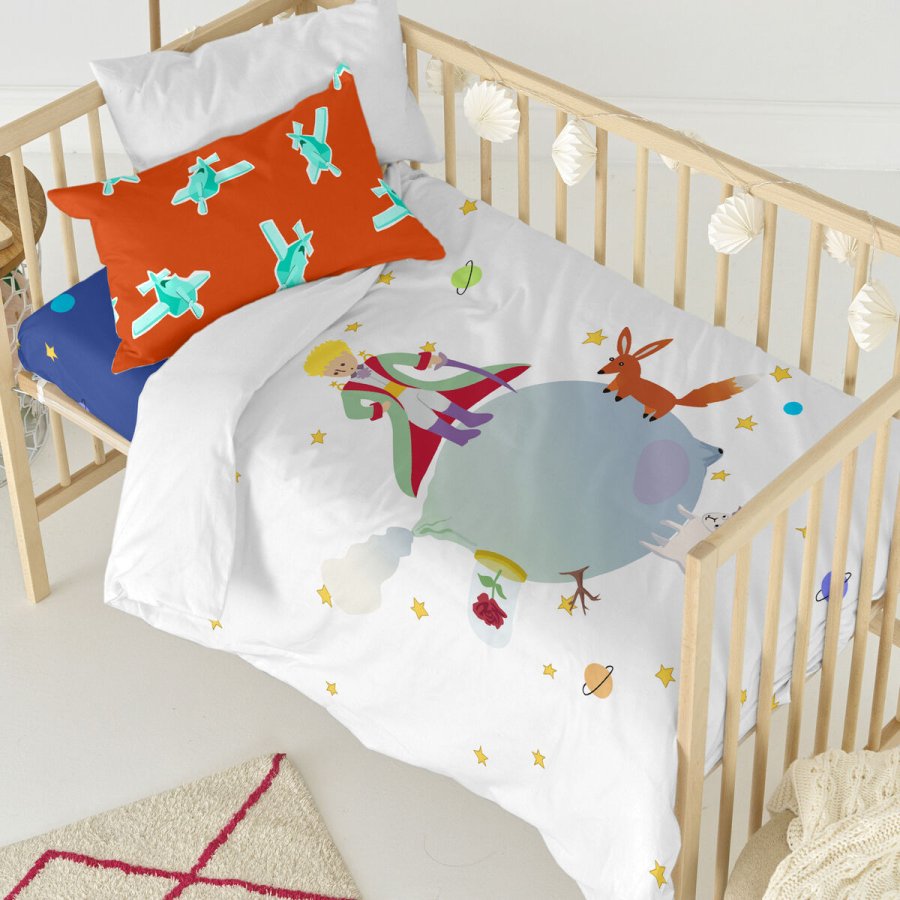 Dynebetrk st HappyFriday Le Petit Prince Multifarvet Vugge til baby 2 Dele #6
