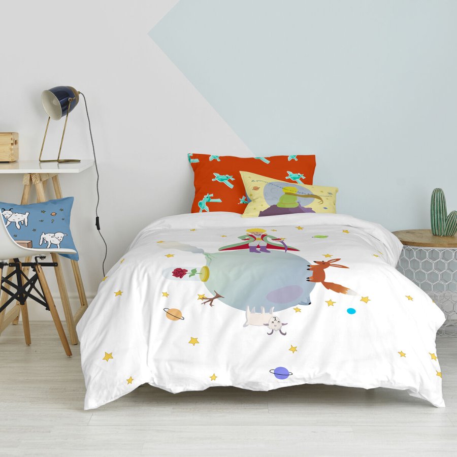 Dynebetrk st HappyFriday Le Petit Prince Multifarvet Seng 80 2 Dele #11