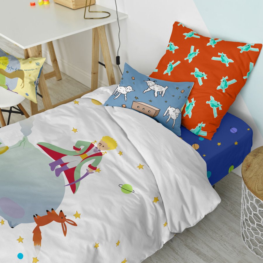 Dynebetrk st HappyFriday Le Petit Prince Multifarvet Seng 80 2 Dele #16