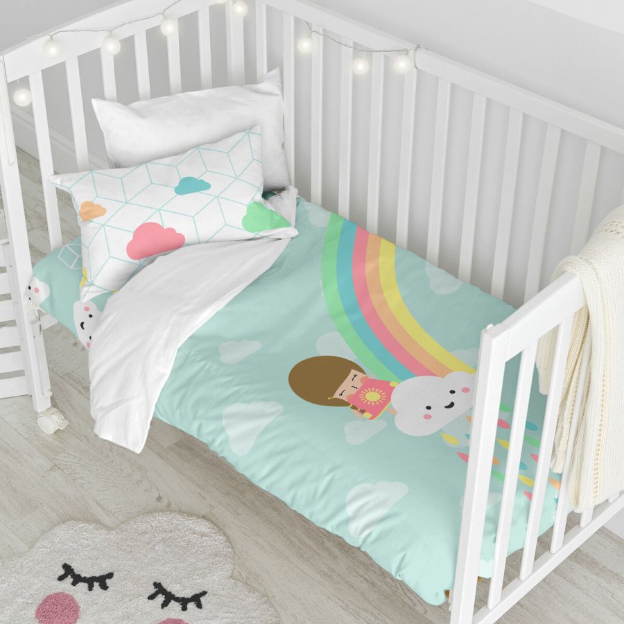 Dynebetrk st HappyFriday Happynois Rainbow Multifarvet Vugge til baby 2 Dele #6