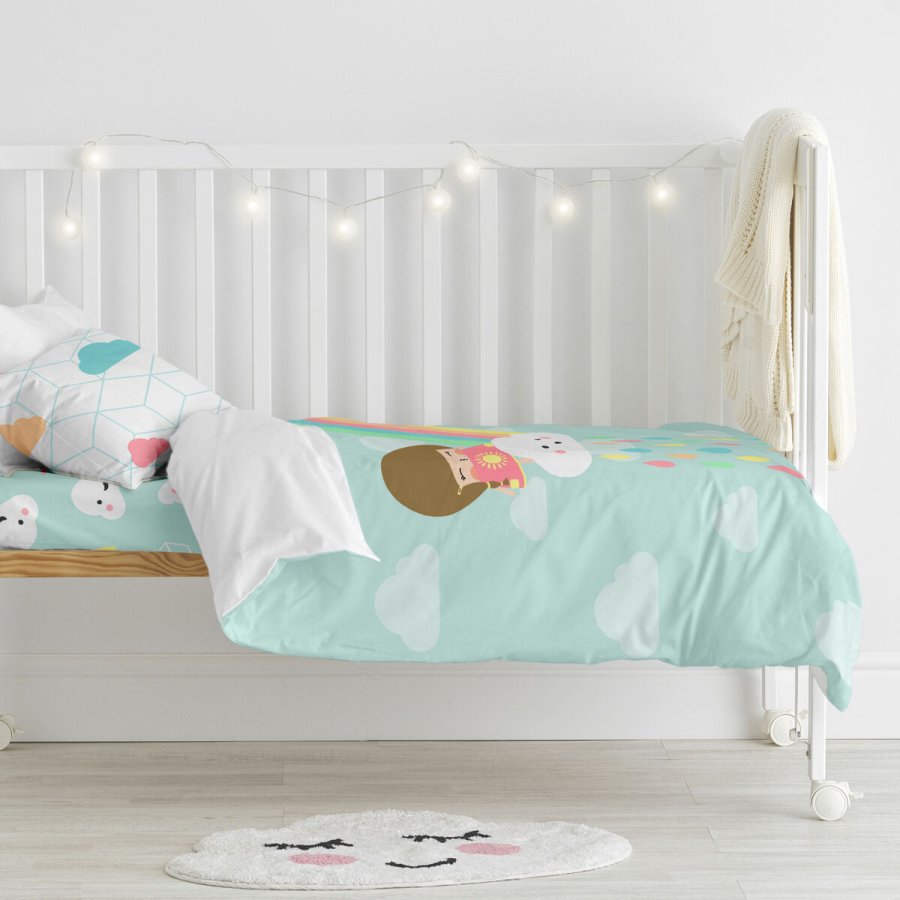 Dynebetrk st HappyFriday Happynois Rainbow Multifarvet Vugge til baby 2 Dele #11