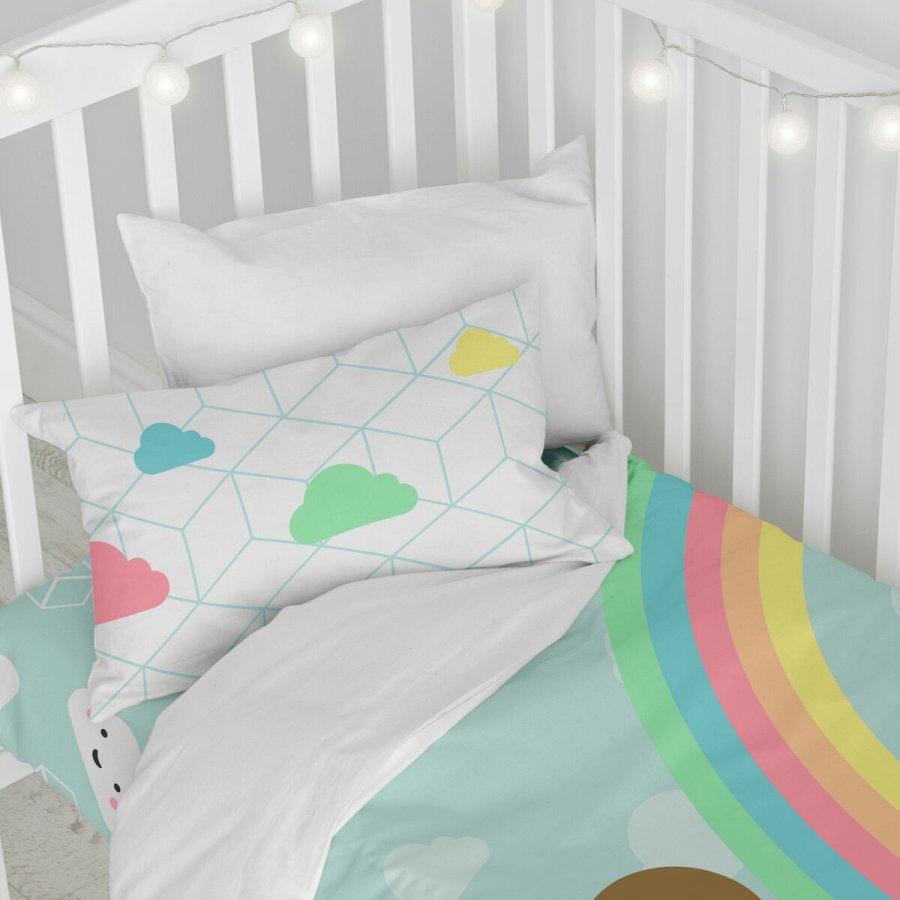 Dynebetrk st HappyFriday Happynois Rainbow Multifarvet Vugge til baby 2 Dele #16