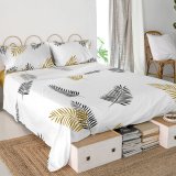 Toplagen HappyFriday Blanc Foliage Multifarvet 260 x 270 cm #2
