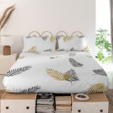 Toplagen HappyFriday Blanc Foliage Multifarvet 260 x 270 cm #5