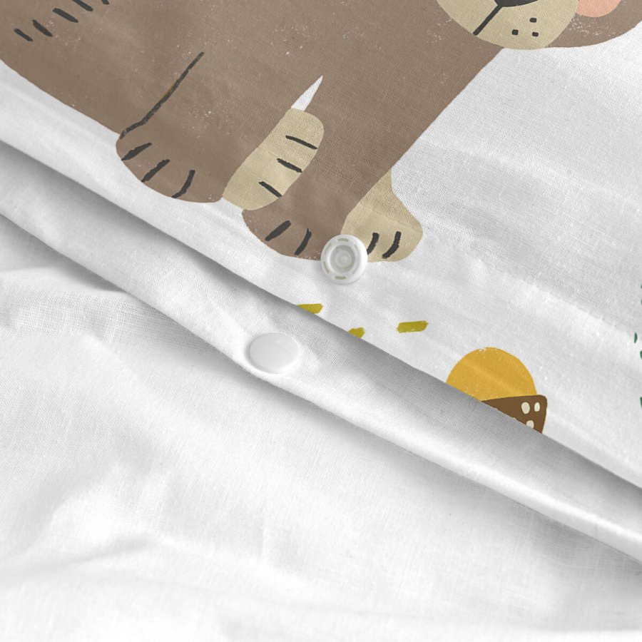 Dynebetrk st HappyFriday Moshi Moshi Harvestwood Multifarvet Vugge til baby 2 Dele #26