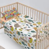 Sengetj st HappyFriday Moshi Moshi Harvestwood Multifarvet Vugge til baby 2 Dele #2