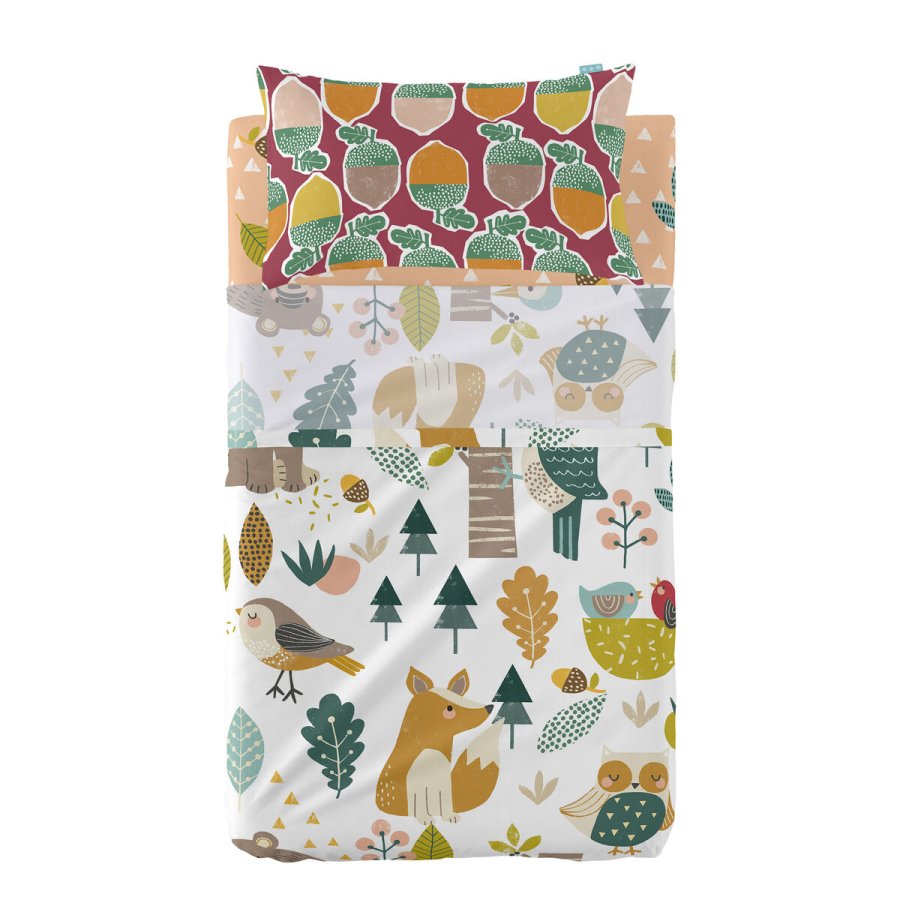 Sengetj st HappyFriday Moshi Moshi Harvestwood Multifarvet Vugge til baby 2 Dele #1