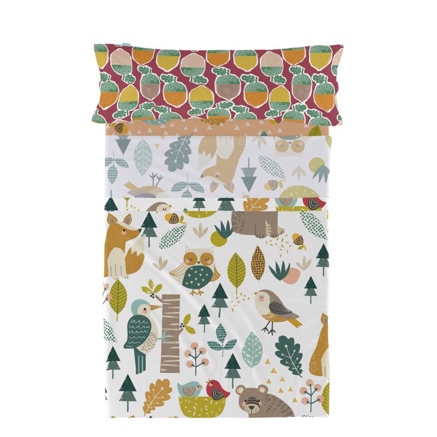 Sengetj st HappyFriday Moshi Moshi Harvestwood Multifarvet Seng 80/90 2 Dele #1