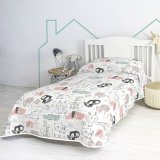 Sengetppe (vattppe) HappyFriday Moshi Moshi Multifarvet 180 x 260 cm dyr #3