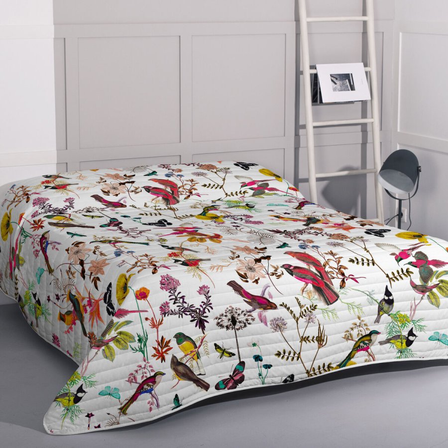 Sengetppe (vattppe) HappyFriday HF Birds of paradise Multifarvet 180 x 260 cm #11