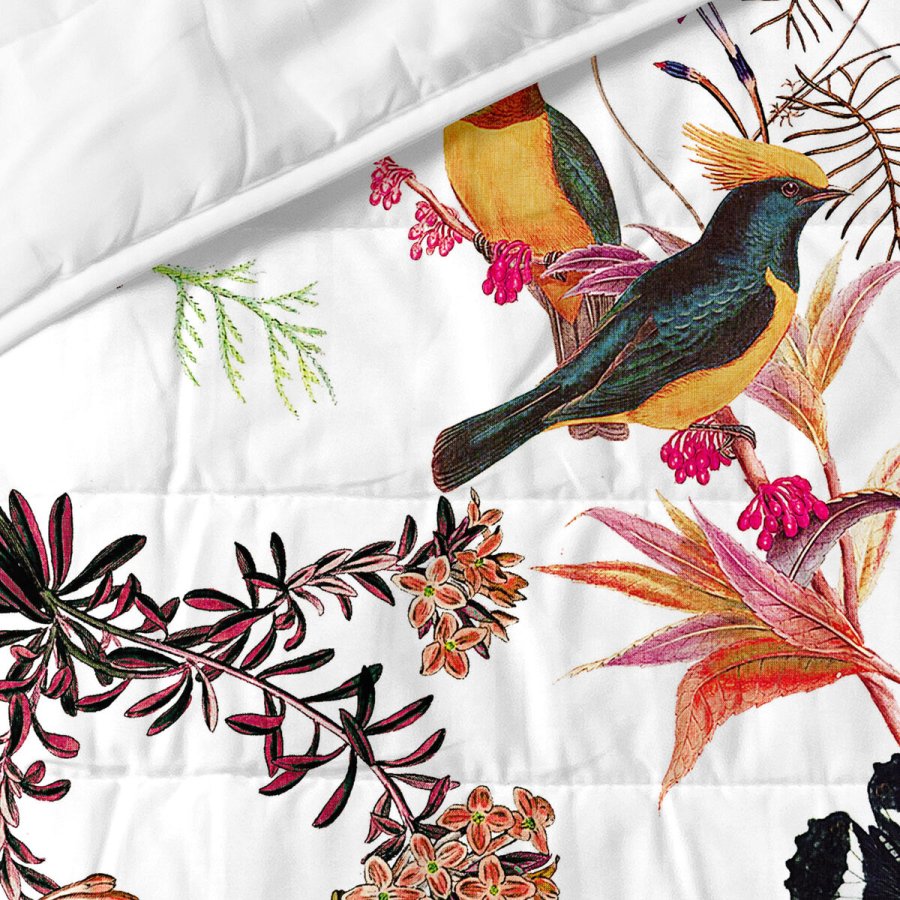 Sengetppe (vattppe) HappyFriday HF Birds of paradise Multifarvet 180 x 260 cm #16