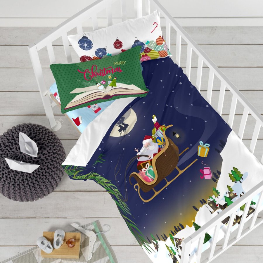 bundplastik HappyFriday XMAS Bl Multifarvet 60 x 120 x 14 cm #3