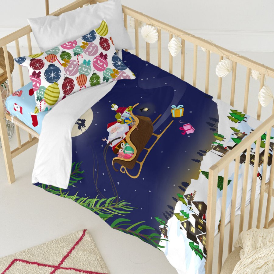 Dynebetrk st HappyFriday XMAS Multifarvet Vugge til baby 2 Dele #6