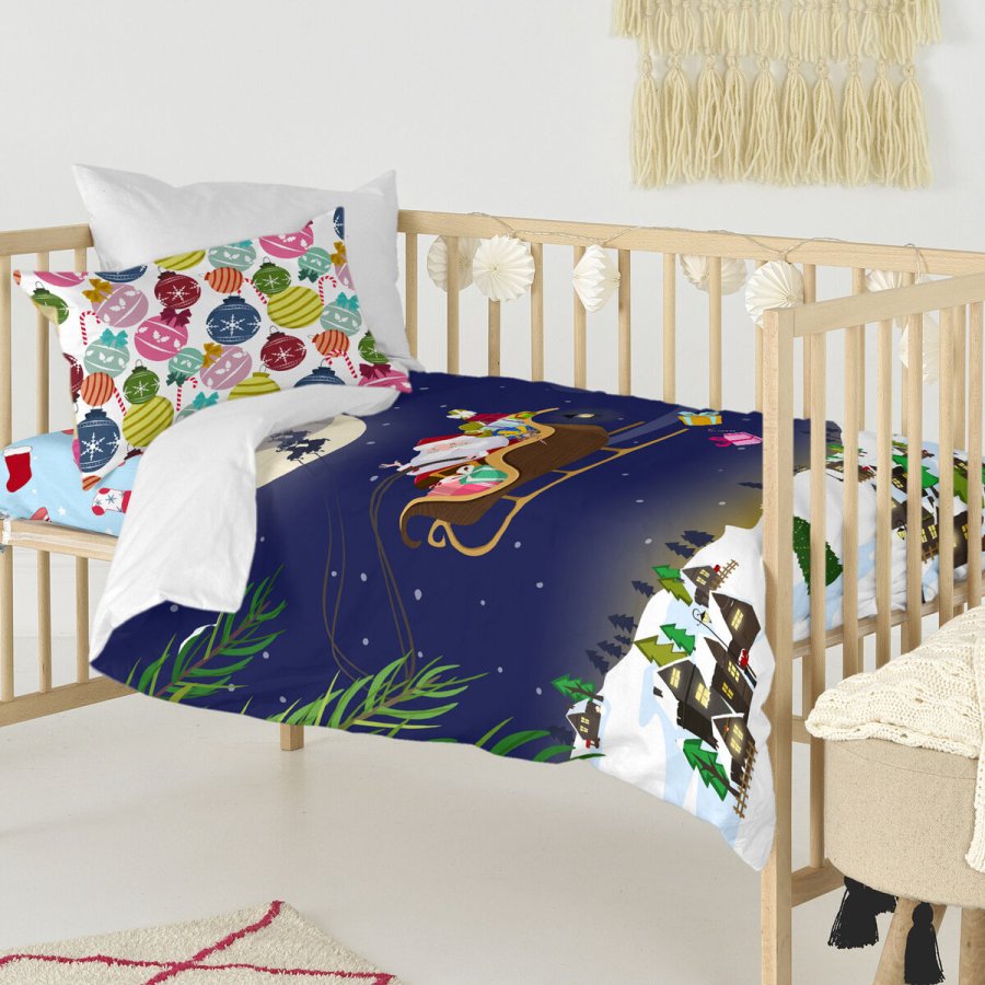 Dynebetrk st HappyFriday XMAS Multifarvet Vugge til baby 2 Dele #11