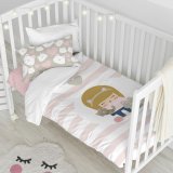 Dynebetrk st HappyFriday Happynois Kitty Multifarvet Vugge til baby 2 Dele #11