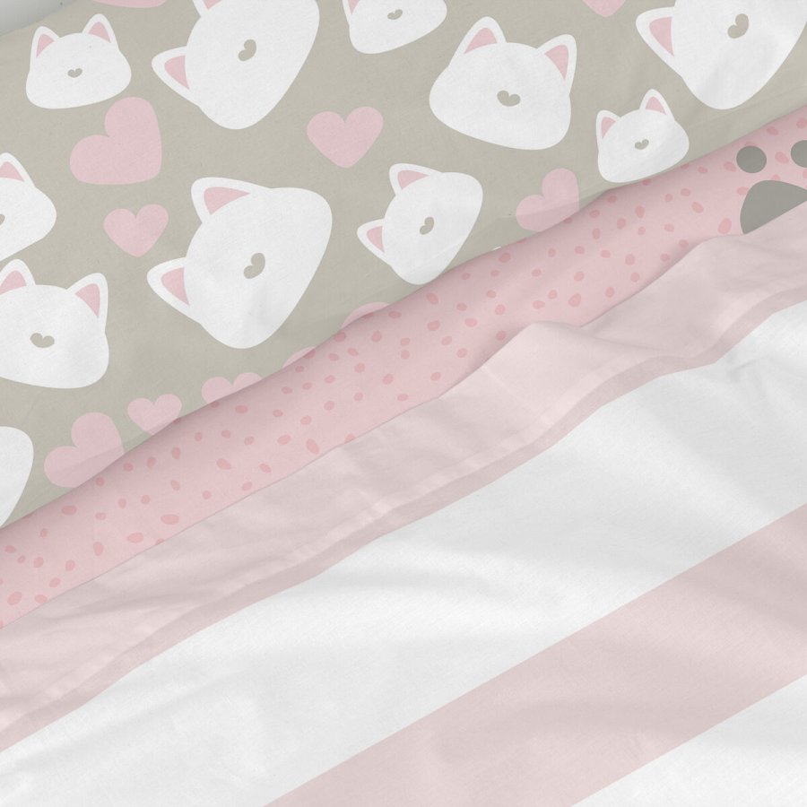 Sengetj st HappyFriday Happynois Kitty Multifarvet Seng 105 2 Dele #3