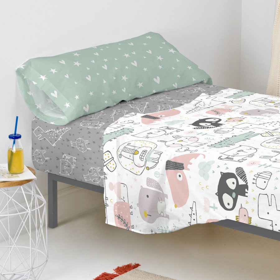 bundplastik HappyFriday MOSHI MOSHI Multifarvet 105 x 200 x 32 cm #2