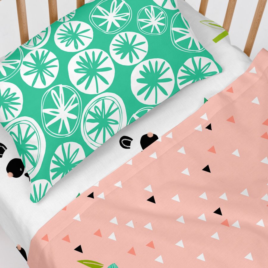bundplastik HappyFriday MOSHI MOSHI Hvid Multifarvet 70 x 140 x 14 cm Pandabjrn #2
