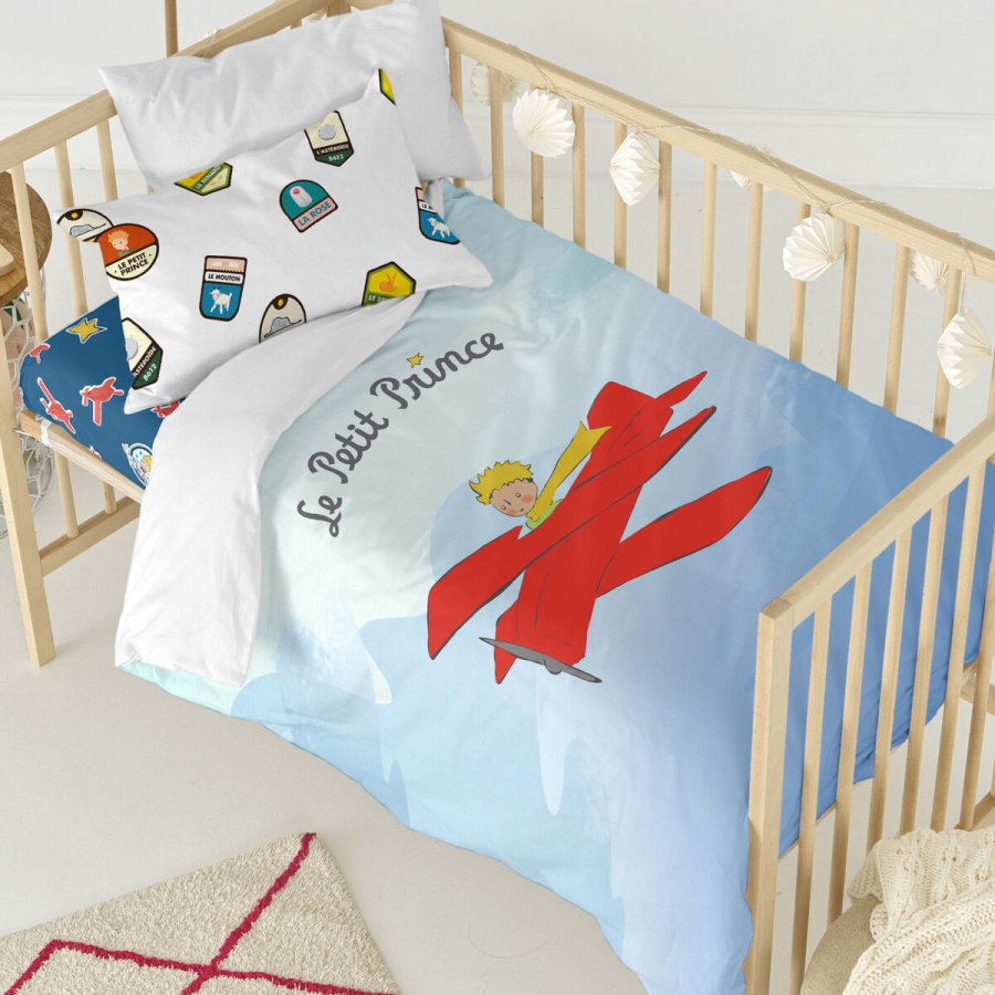 Dynebetrk st HappyFriday Le Petit Prince Son Avion Multifarvet Vugge til baby 2 Dele #6