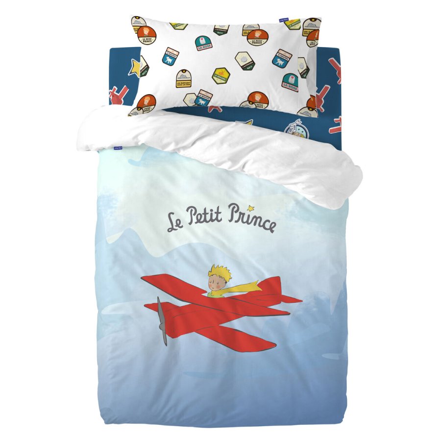 Dynebetrk st HappyFriday Le Petit Prince Son Avion Multifarvet Vugge til baby 2 Dele #1