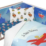 Barnesengbeskytter HappyFriday Le Petit Prince Son avion Multifarvet 210 x 40 cm #3