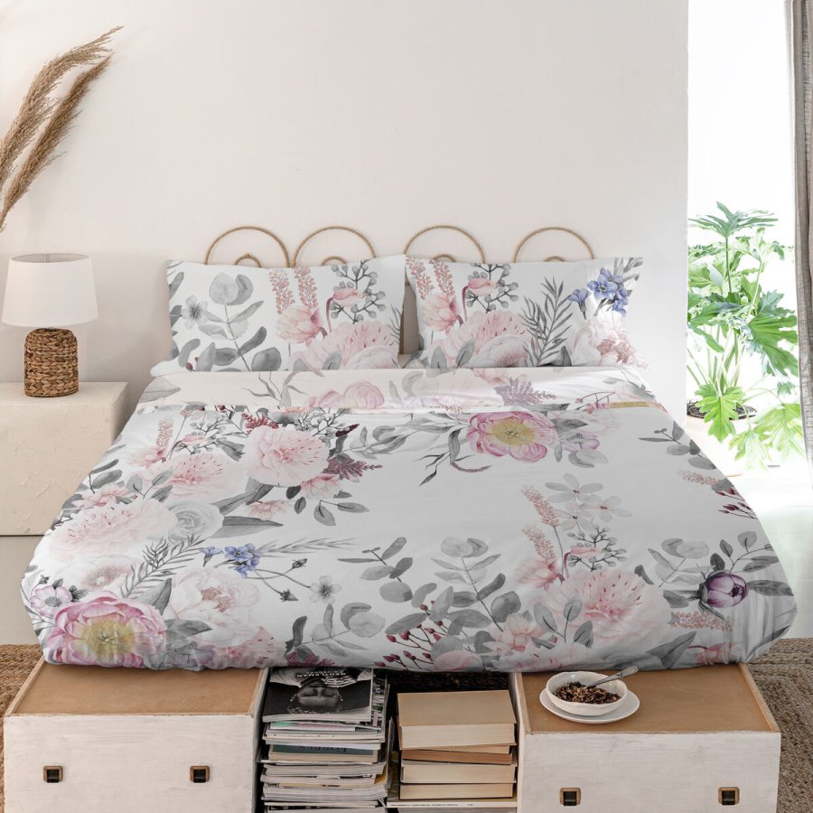 Toplagen HappyFriday Delicate bouquet Multifarvet 210 x 270 cm #5