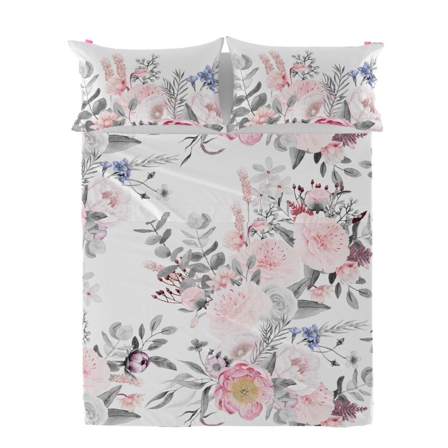 Toplagen HappyFriday Delicate bouquet Multifarvet 260 x 270 cm #2