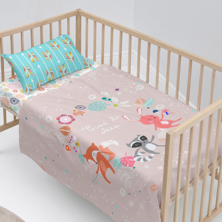Sengetj st HappyFriday Moshi Moshi Fantasy Multifarvet Vugge til baby 2 Dele #2