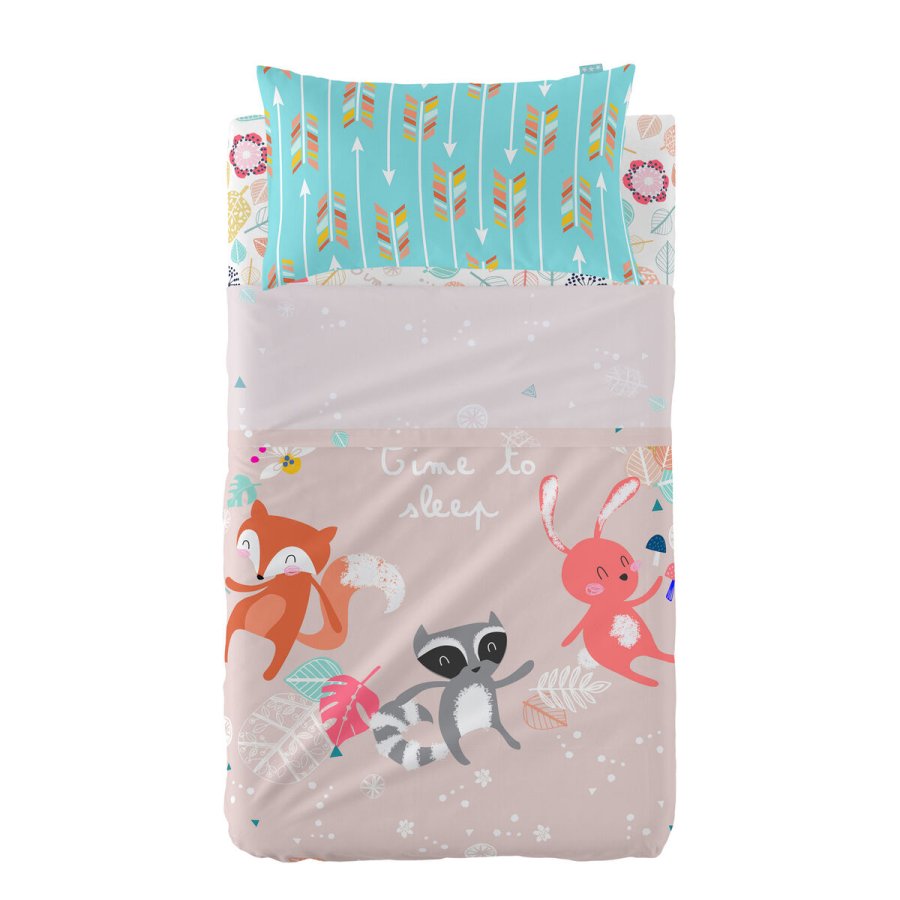 Sengetj st HappyFriday Moshi Moshi Fantasy Multifarvet Vugge til baby 2 Dele #1