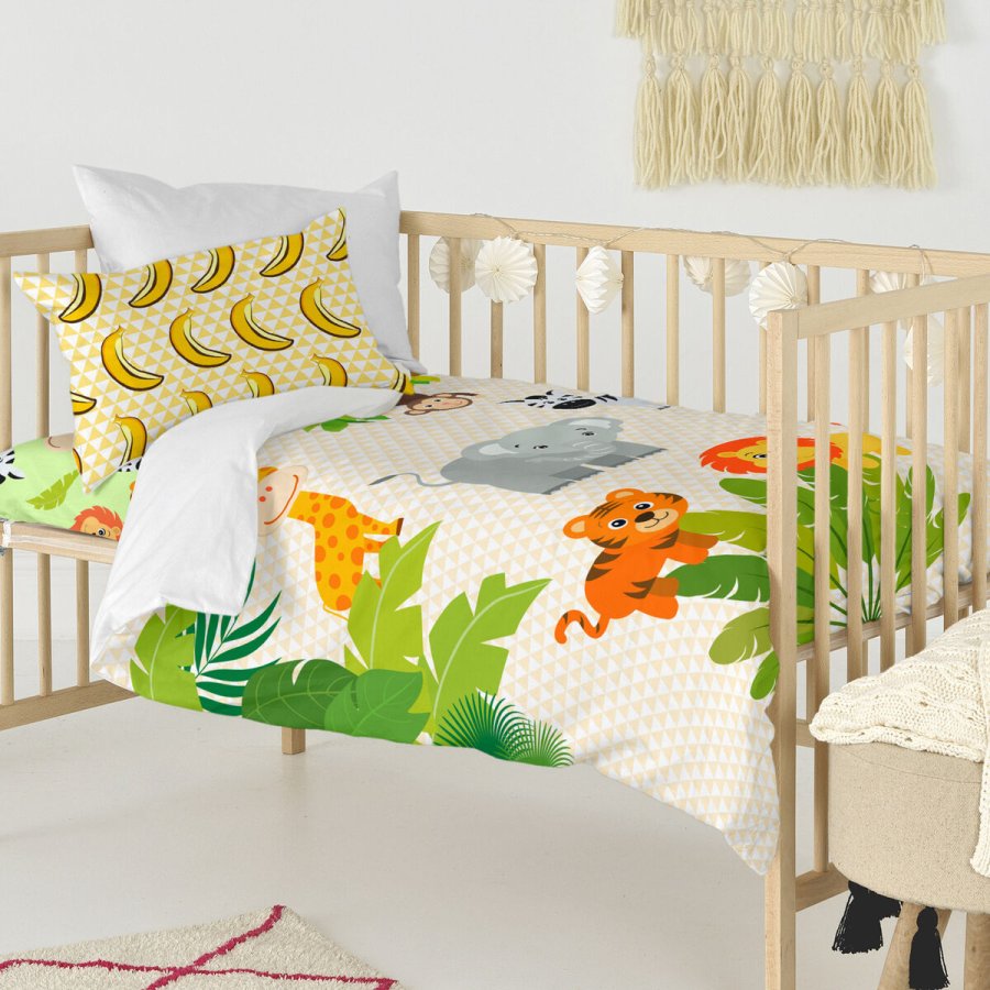Dynebetrk st HappyFriday Mr Fox Wild Multifarvet Vugge til baby 2 Dele #11