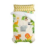 Dynebetrk st HappyFriday Mr Fox Wild Multifarvet Seng 80/90 2 Dele #1
