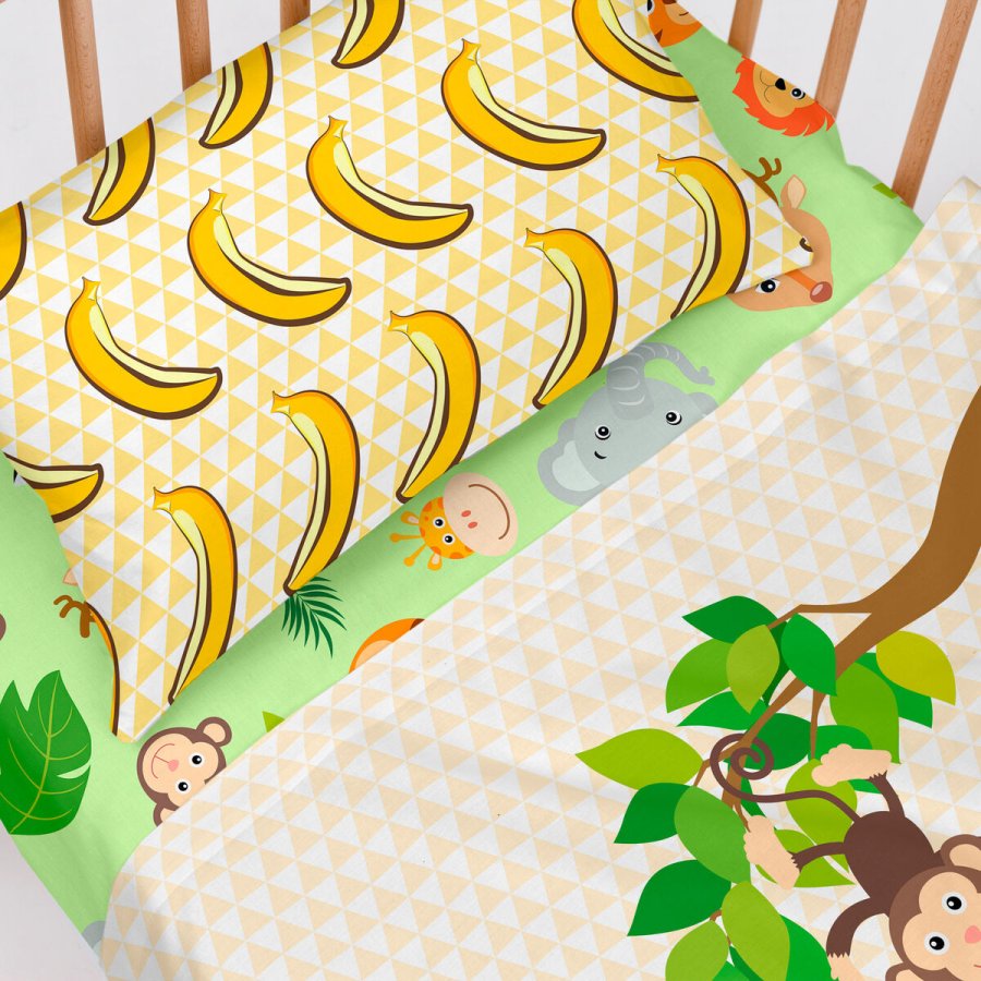 Sengetj st HappyFriday Mr Fox Wild Multifarvet Vugge til baby 2 Dele #4