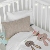 Dynebetrk st HappyFriday Moshi Moshi Rabbit Family Multifarvet Vugge til baby 2 Dele #11